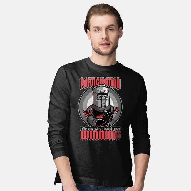 Black Knight Fun Win-Mens-Long Sleeved-Tee-Studio Mootant