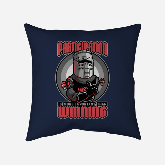 Black Knight Fun Win-None-Removable Cover w Insert-Throw Pillow-Studio Mootant