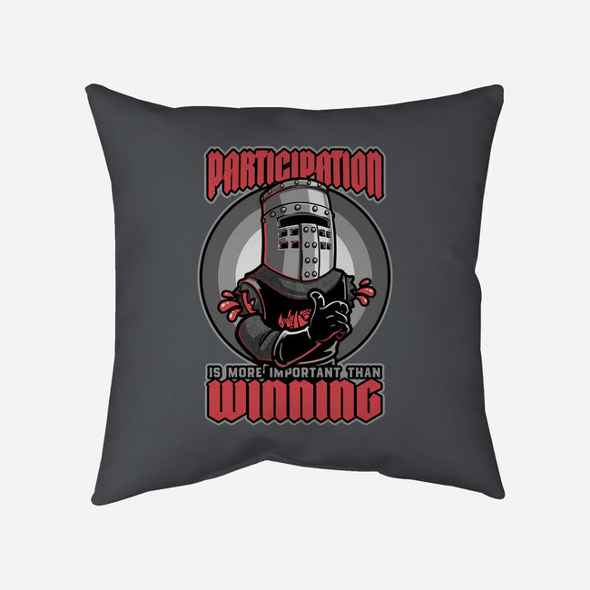 Black Knight Fun Win-None-Removable Cover-Throw Pillow-Studio Mootant