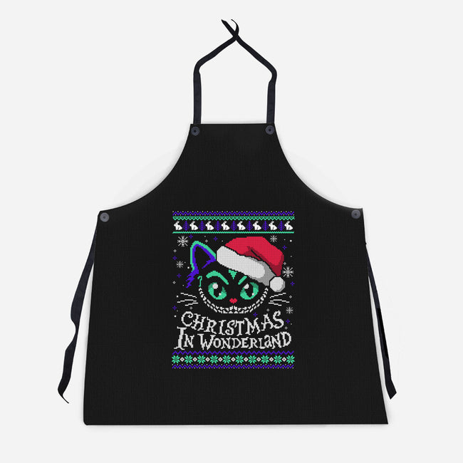 Christmas In Wonderland-Unisex-Kitchen-Apron-NemiMakeit