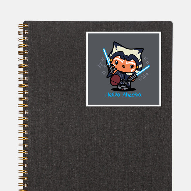 Hello Ahsoka-None-Glossy-Sticker-Boggs Nicolas