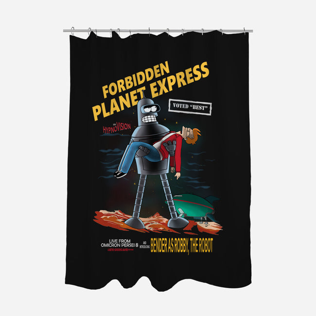 Forbidden Planet Express-None-Polyester-Shower Curtain-ladymagumba