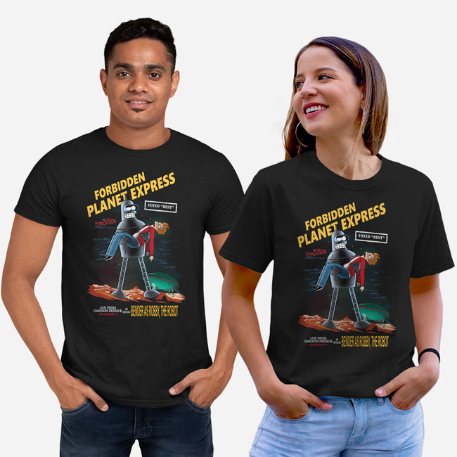 Forbidden Planet Express-Unisex-Basic-Tee-ladymagumba