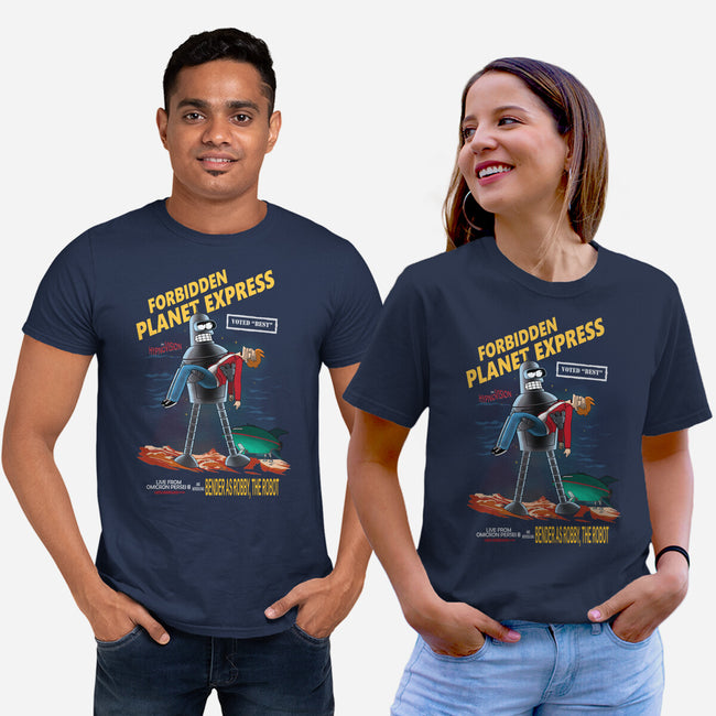 Forbidden Planet Express-Unisex-Basic-Tee-ladymagumba