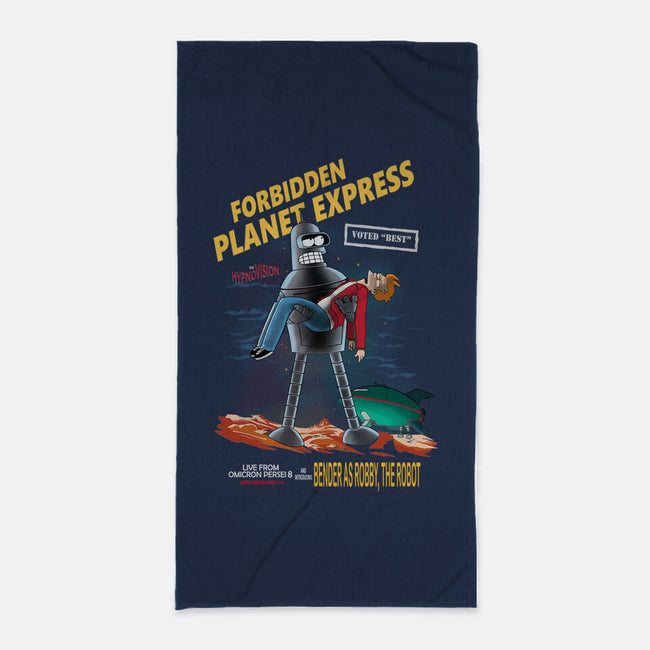 Forbidden Planet Express-None-Beach-Towel-ladymagumba
