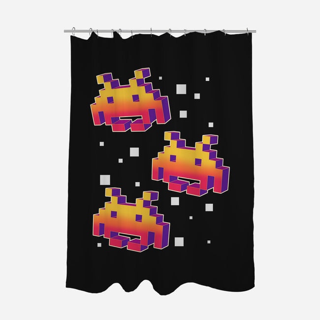 Space Ships-None-Polyester-Shower Curtain-nickzzarto