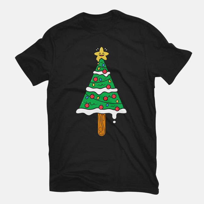 Christmas Tree Popsicle-Unisex-Basic-Tee-krisren28