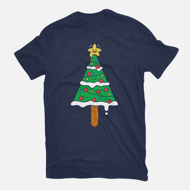 Christmas Tree Popsicle-Unisex-Basic-Tee-krisren28