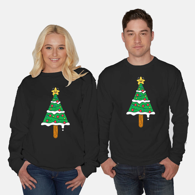 Christmas Tree Popsicle-Unisex-Crew Neck-Sweatshirt-krisren28