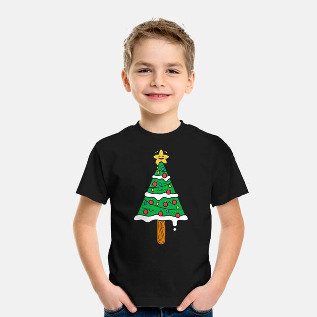 Christmas Tree Popsicle-Youth-Basic-Tee-krisren28