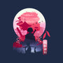 Samurai Landscape-Youth-Pullover-Sweatshirt-dandingeroz