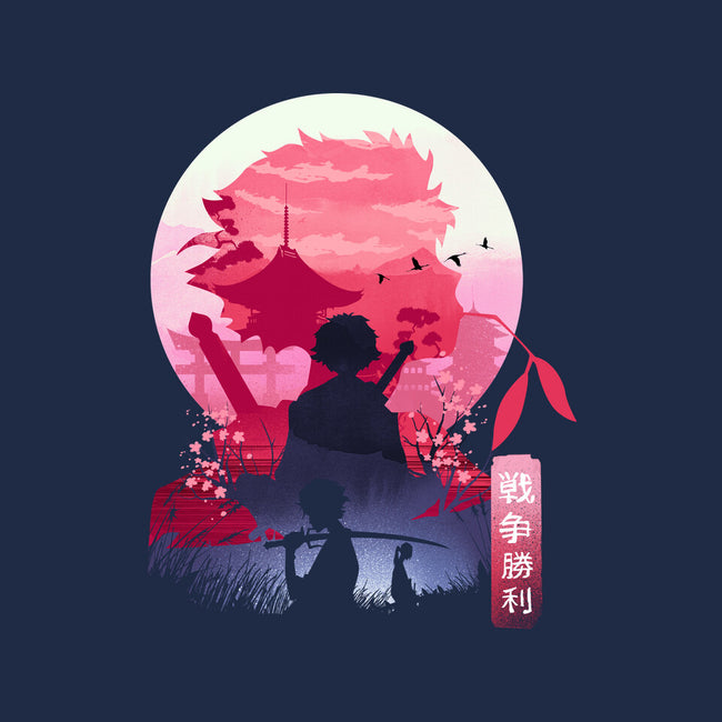 Samurai Landscape-Unisex-Basic-Tee-dandingeroz