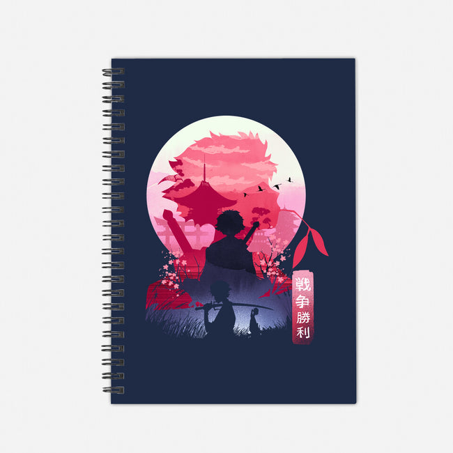 Samurai Landscape-None-Dot Grid-Notebook-dandingeroz