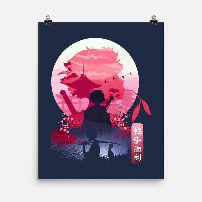 Samurai Landscape-None-Matte-Poster-dandingeroz