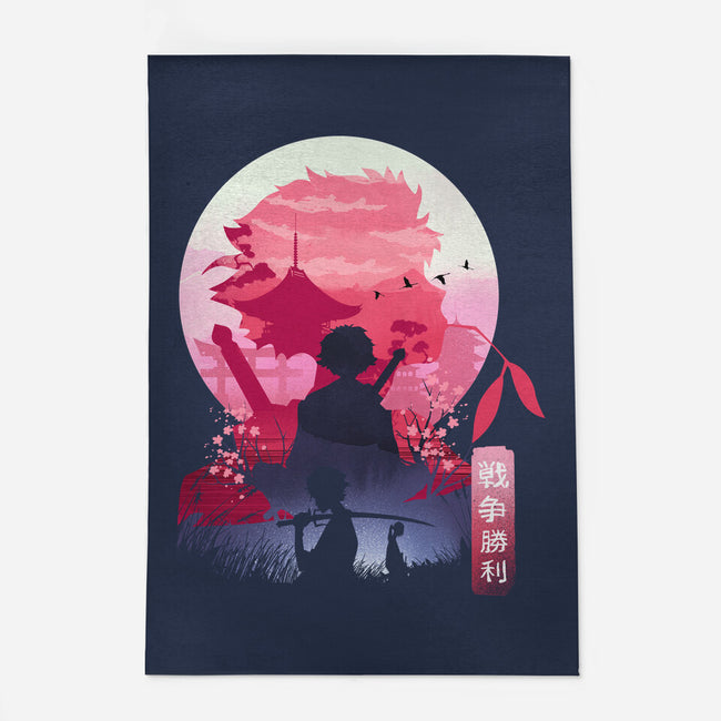 Samurai Landscape-None-Outdoor-Rug-dandingeroz