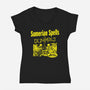 Sumerian Spells For Dummies-Womens-V-Neck-Tee-Boggs Nicolas