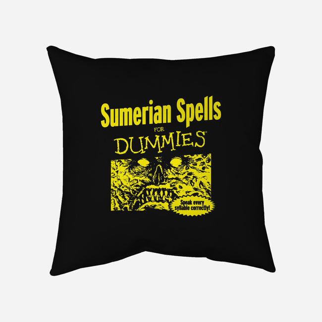 Sumerian Spells For Dummies-None-Non-Removable Cover w Insert-Throw Pillow-Boggs Nicolas