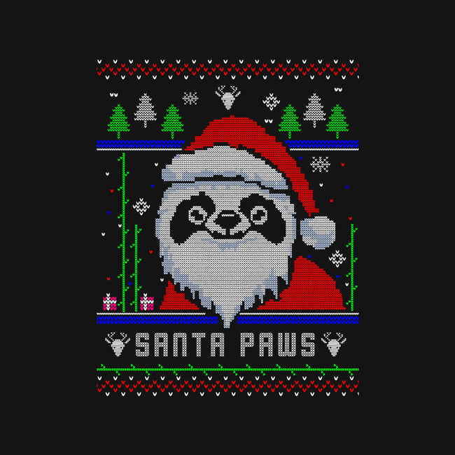 Santa Paws Christmas Panda-Mens-Long Sleeved-Tee-constantine2454