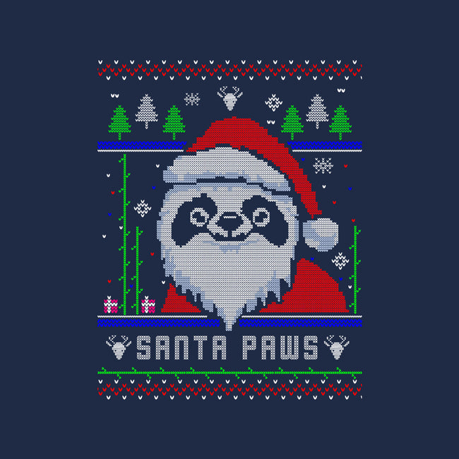 Santa Paws Christmas Panda-Womens-Fitted-Tee-constantine2454