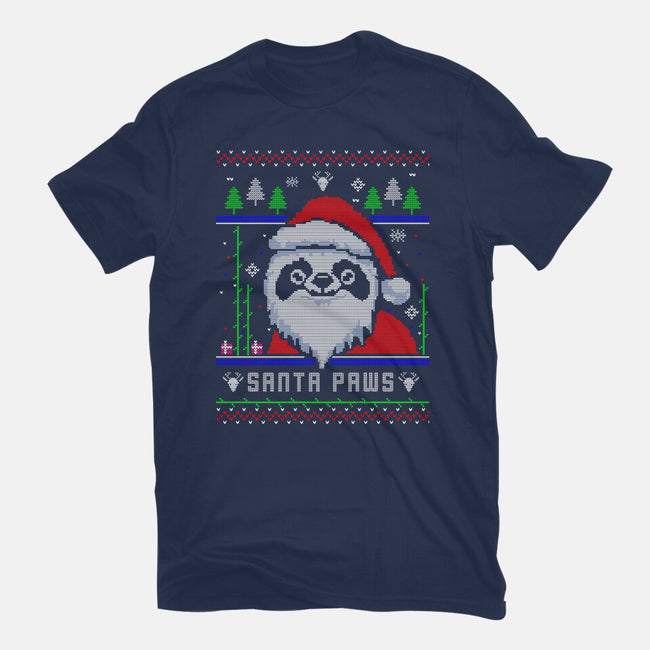 Santa Paws Christmas Panda-Youth-Basic-Tee-constantine2454