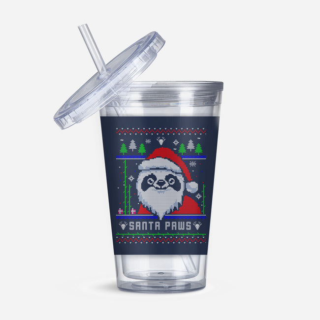 Santa Paws Christmas Panda-None-Acrylic Tumbler-Drinkware-constantine2454