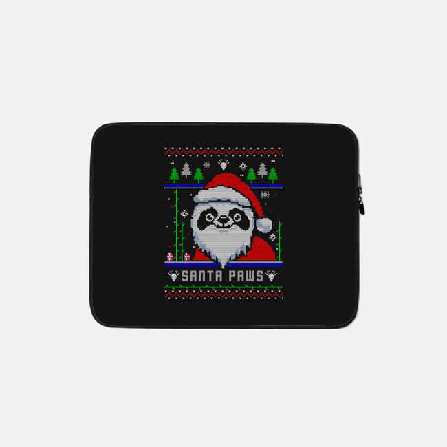 Santa Paws Christmas Panda-None-Zippered-Laptop Sleeve-constantine2454