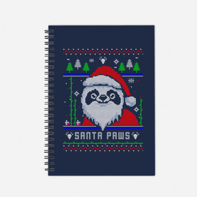 Santa Paws Christmas Panda-None-Dot Grid-Notebook-constantine2454