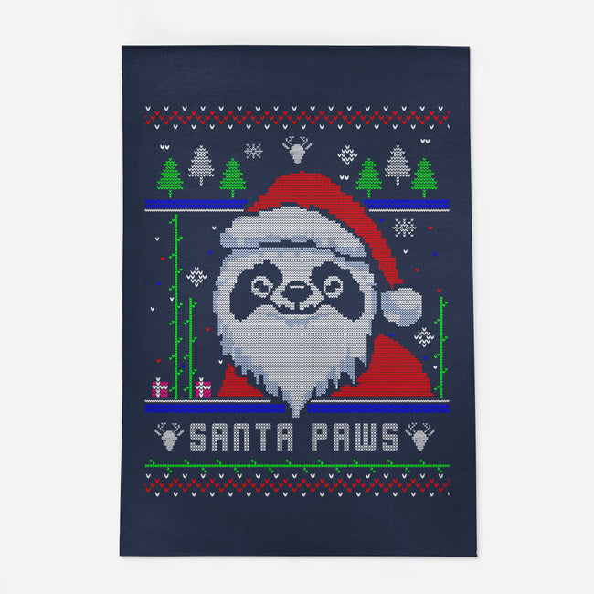 Santa Paws Christmas Panda-None-Outdoor-Rug-constantine2454