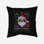 Santa Paws Christmas Panda-None-Non-Removable Cover w Insert-Throw Pillow-constantine2454