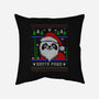 Santa Paws Christmas Panda-None-Removable Cover-Throw Pillow-constantine2454