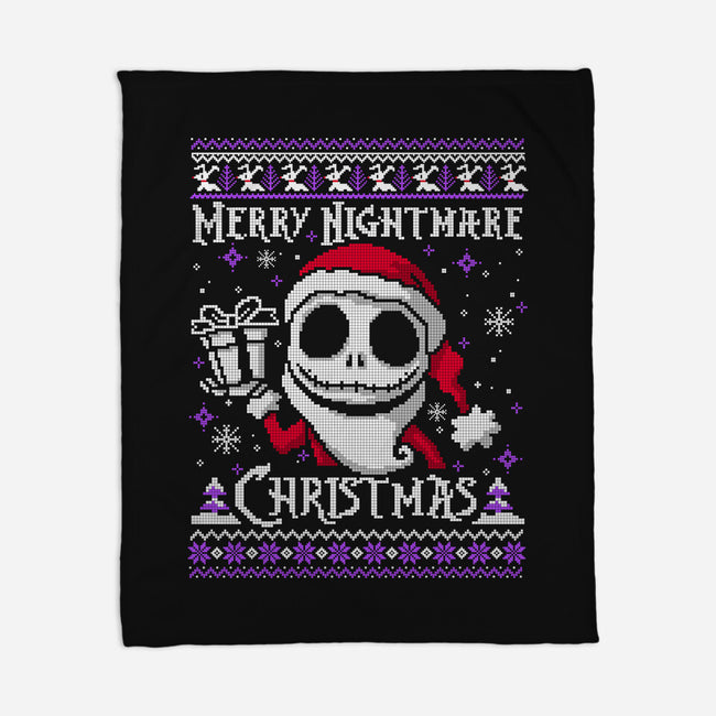 Merry Nightmare Christmas-None-Fleece-Blanket-NemiMakeit