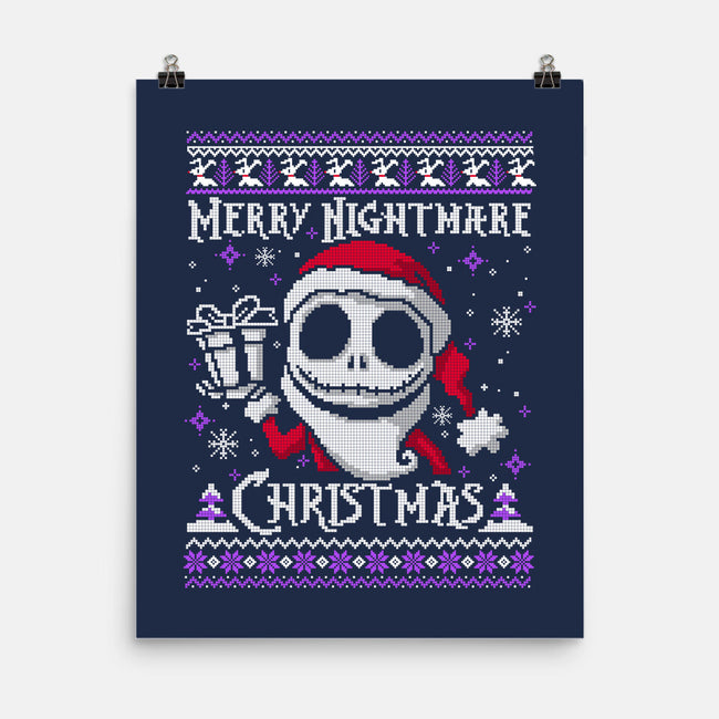 Merry Nightmare Christmas-None-Matte-Poster-NemiMakeit