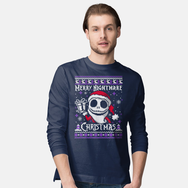 Merry Nightmare Christmas-Mens-Long Sleeved-Tee-NemiMakeit