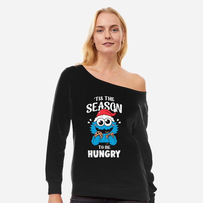 Hungry Monster-Womens-Off Shoulder-Sweatshirt-krisren28