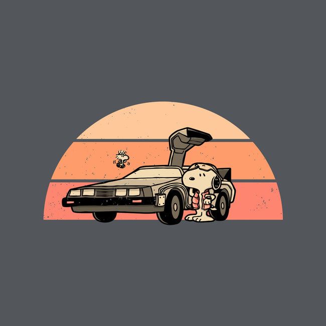 Outatime Beagle-Womens-Fitted-Tee-retrodivision