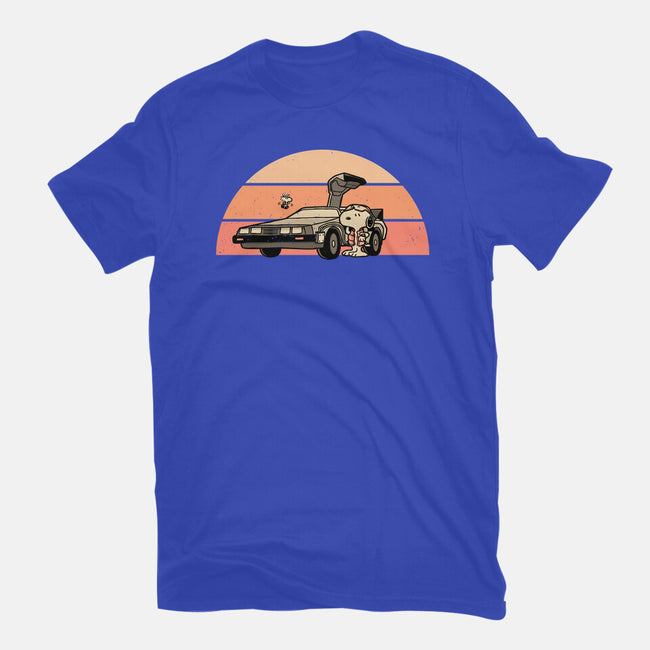 Outatime Beagle-Womens-Fitted-Tee-retrodivision