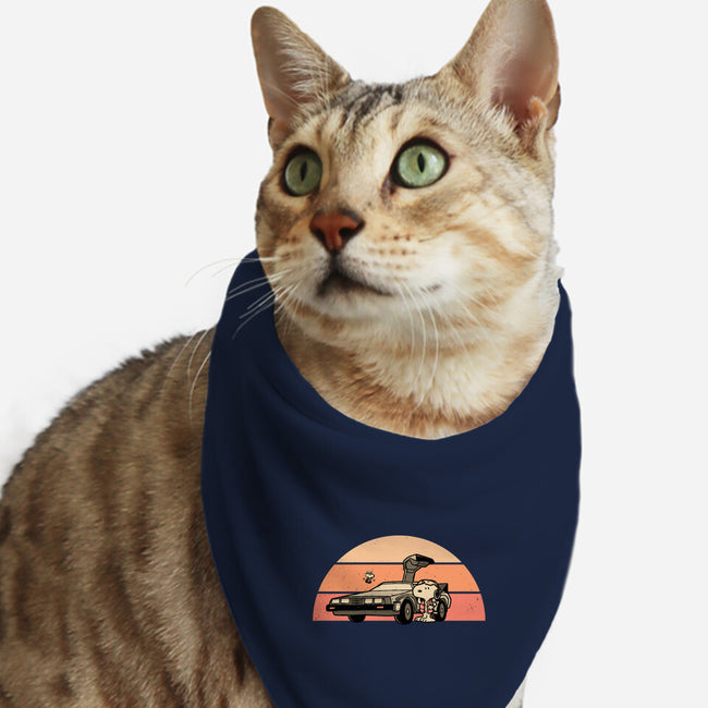 Outatime Beagle-Cat-Bandana-Pet Collar-retrodivision