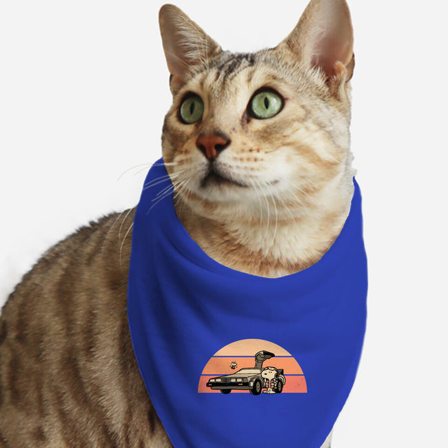 Outatime Beagle-Cat-Bandana-Pet Collar-retrodivision