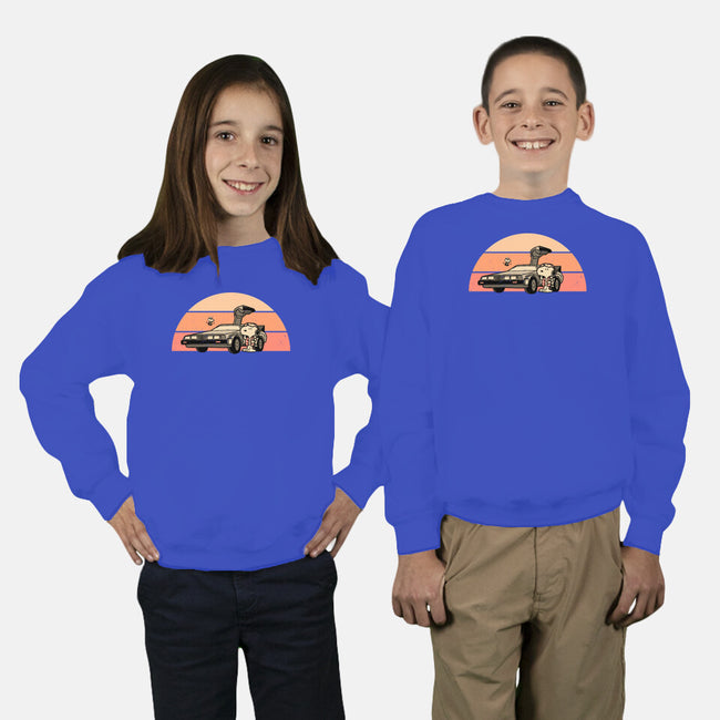 Outatime Beagle-Youth-Crew Neck-Sweatshirt-retrodivision