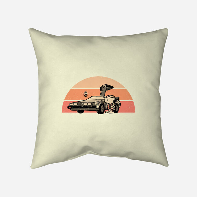 Outatime Beagle-None-Removable Cover w Insert-Throw Pillow-retrodivision