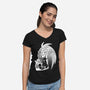 The Owlmother-Womens-V-Neck-Tee-jasesa