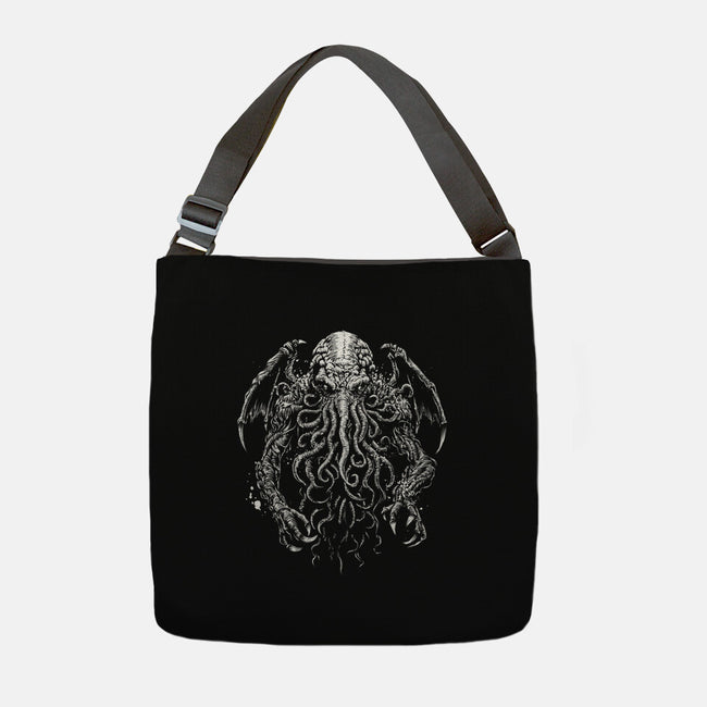 Great Old One Behind The Shadows-None-Adjustable Tote-Bag-DrMonekers