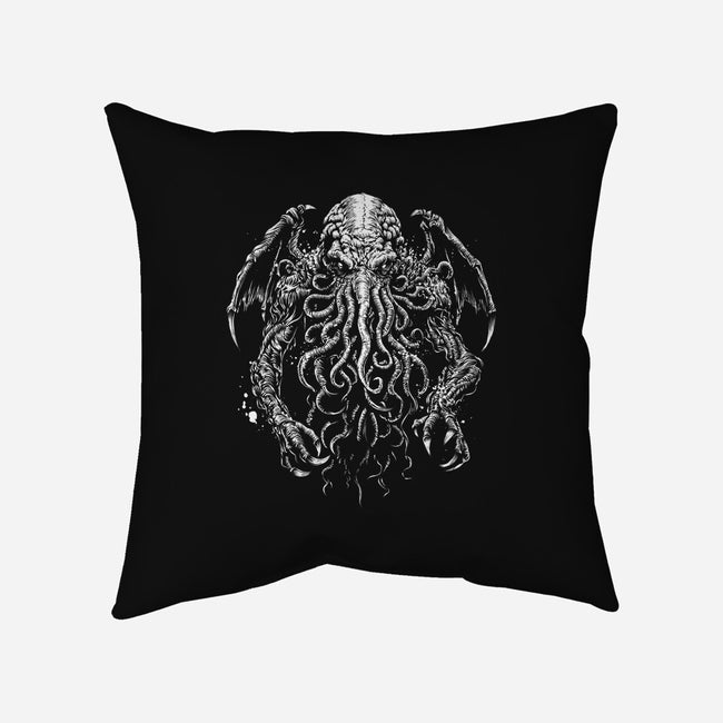 Great Old One Behind The Shadows-None-Removable Cover w Insert-Throw Pillow-DrMonekers