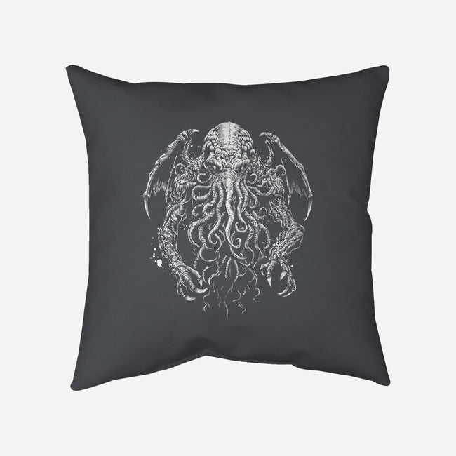 Great Old One Behind The Shadows-None-Removable Cover w Insert-Throw Pillow-DrMonekers