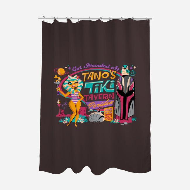Tano's Tiki Tavern-None-Polyester-Shower Curtain-Wheels
