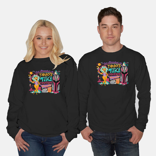 Tano's Tiki Tavern-Unisex-Crew Neck-Sweatshirt-Wheels