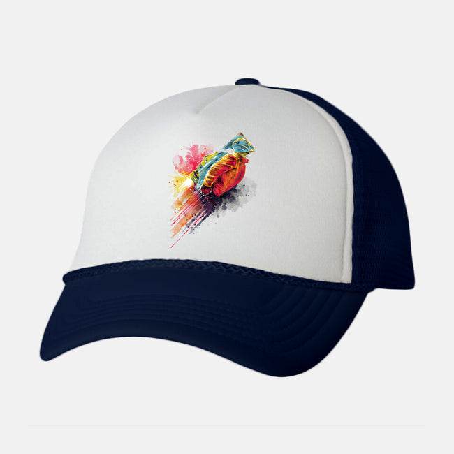 Human Rocket-Unisex-Trucker-Hat-zascanauta