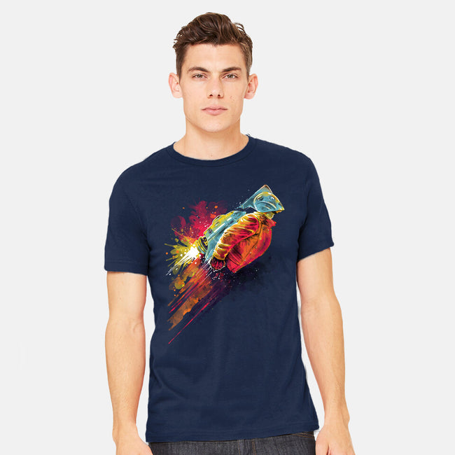 Human Rocket-Mens-Heavyweight-Tee-zascanauta