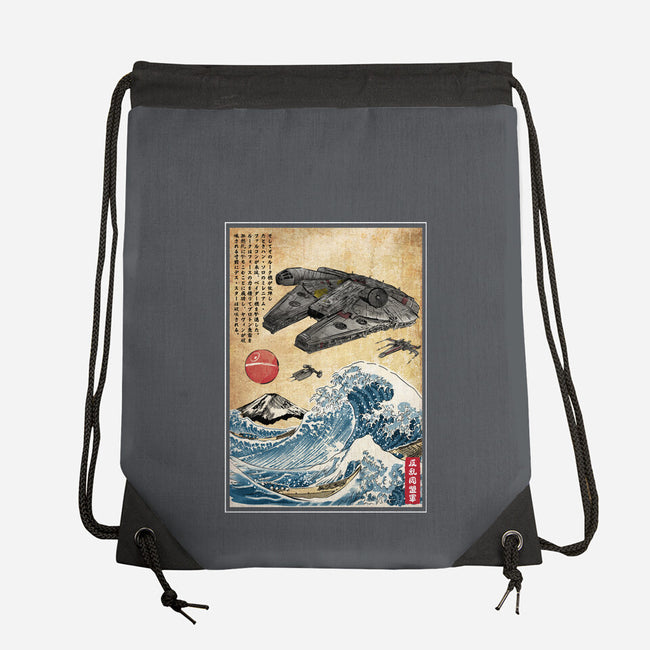 Rebels In Japan Woodblock-None-Drawstring-Bag-DrMonekers