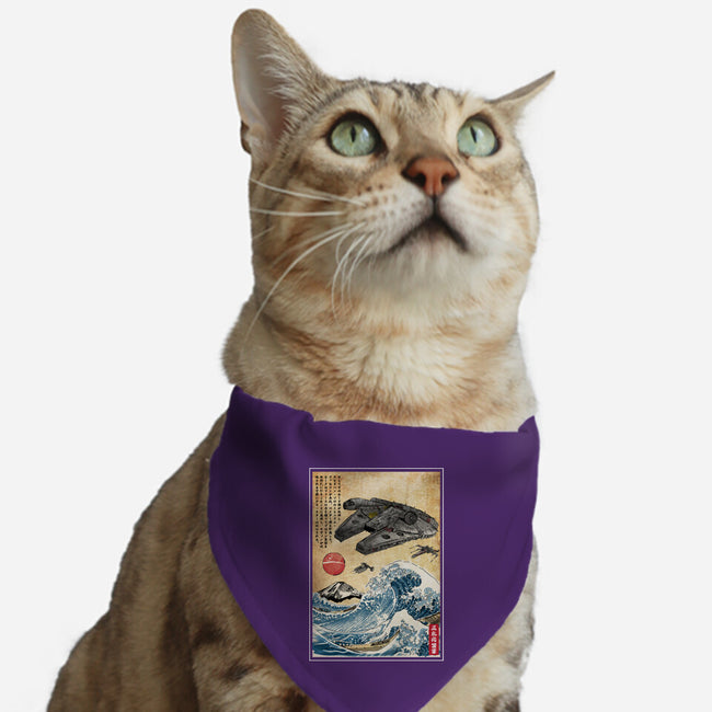 Rebels In Japan Woodblock-Cat-Adjustable-Pet Collar-DrMonekers